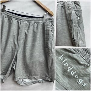 Birddogs Classic Lined Boom Shorts Heather Grey Running Gym Golf Men’s 3XL
